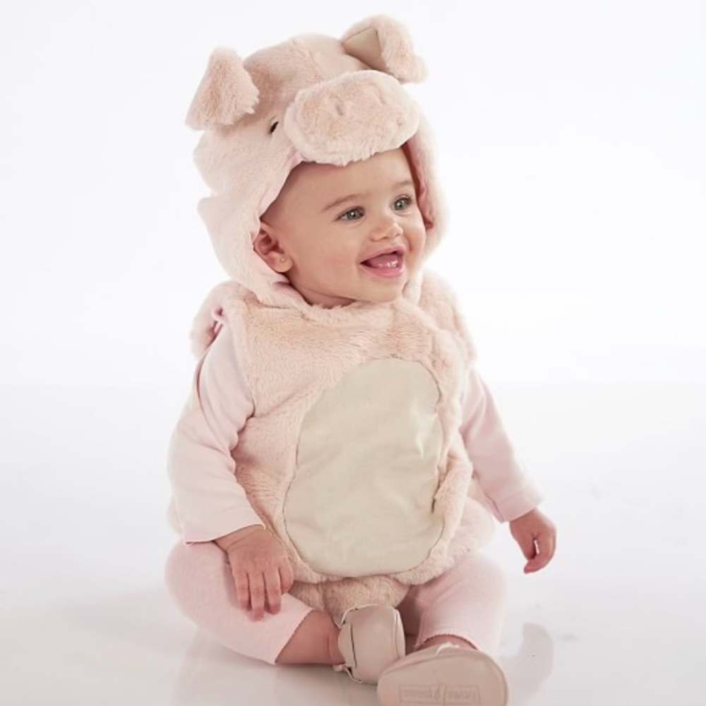 Pottery Barn Baby Piglet Costume 6-12 Months NWT